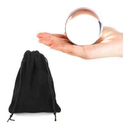 Kathfly Acrylic Contact Juggling Ball Small Transparent Practice Juggling Ball with Ball Bag for Beginners Small Hands Cosplay, 7 cm/ 2.76 inches