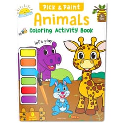 Wonder House Books Animals: Pick and Paint Coloring Activity Book
