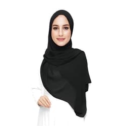 Lina & Lily Premium Chiffon Hijab Head Scarf Shawl Wrap for Muslim Women Lightweight
