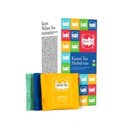 Kusmi Tea - Organic Herbal Tea Gift Set - Sampler Assortment Variety Box - Gift Idea for Men and Women - Caffeine-Free Teas - Hibiscus Tea, Chamomile Tea, Rooibos - 8 Recipes - 24 Tea Bags