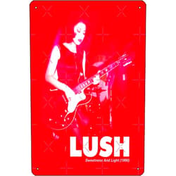 Oedrtqi Lush band // Sweetness & Light Poster Metal Tin Sign 12 X 8 Inch Funny Man Cave Home Office Bar Decor