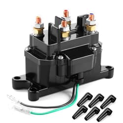 Ovsor 𝟏𝟐𝐕 𝟐𝟓𝟎𝐀 𝐖𝐢𝐧𝐜𝐡 𝐒𝐨𝐥𝐞𝐧𝐨𝐢𝐝 Relay Contactor Thumb Truck for 𝐀𝐓𝐕 𝐔𝐓𝐕 𝟐𝟎𝟎𝟎-𝟓𝟎𝟎𝟎𝐥𝐛𝐬 𝐖𝐢𝐧𝐜𝐡 with 6 Protecting Caps