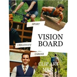 Chudy Design Promotion Vision Board Clip Art Book Men: 303 Unique Images for Inspiration and Motivation