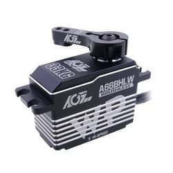 AGFRC 33KG Low-Profile Waterproof-Steering-Servo High-Torque - Programmable Metal Gear RC Servo Motor for 1/10 RC Car, Control Angle 180° (A66BHLW)