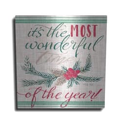 Luxe Metal Art 'It's the Most Wonderful Time of the Year' by Cindy Jacobs, Metal Wall Art, 12