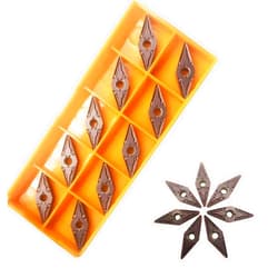 BestParts 10pcs VNMG160408/ VNMG332 Carbide Turning Inserts, Indexable External Insert fit for Stainless Steel Boring Bar Holder MVJNR MVJNL