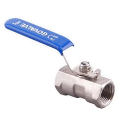 GOVALVE 1PC Ball Valve Stainless Steel - 3/8
