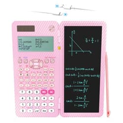 IPepul Scientific Calculators for College Students, IPepul Pink Desktop Math Solar Calculator with Notepad,991EX Type-C Rechargeable 552 Functions, School Supplies for Middle High School and Students(Pink)