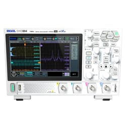 RIGOL Digital Oscilloscope DHO804 70MHz Frequency Band + 12-bit Vertical Resolution + Maximum 1.25 GSa/s Sample Rate + 1000,000 wfms/s Waveform Capture Rate + 4 Analog Channels