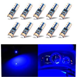 KISLED Extremely Bright 3030 Chipsets Wedge T5 74 73 37 Bulb Lamp Replacement for Car Interior Footwell Glove Box Instrument Indicator Panel Lights, Blue