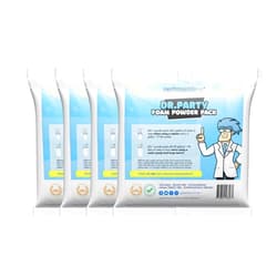 Partymachines Foam Powder Pack of 4, Makes up to 480 Gallons of Foam Party Fun for Foam Machines/Cannons, It's a hit with The FOAMO and other small foam generators