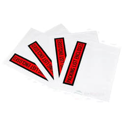 AVG Packaging Supplies Packing List Enclosed Pouches (4.5