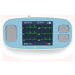 EMAY 6L Portable ECG Monitor | Record ECG and Heart Rate in 6 Channels | Compatible with Smartphone and PC | No Subscription Required