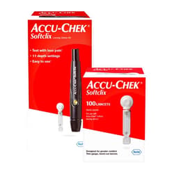 Accu-Chek Softclix Diabetes Lancing Device and 110 Softclix Lancets for Diabetic Blood Glucose Testing (Packaging May Vary)