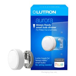 Lutron Aurora Smart Bulb Dimmer Switch | for Philips Hue Smart Bulbs | Z3-1BRL-WH-L0 | White