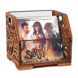 CILXGQLN Vinyl Record Storage Crate, Vinyl Record Holder, Wooden Vinyl Record Box Case Crate, Vinyl Record Organizer for Albums, Magazine,Book, Files, LP Record Crate Storage 80+ Records