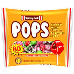 Tootsie Pops Tootsie Roll Pops Original Fruity Lollipop with Chocolatey Center - Over 3 Pounds of Assorted Pops - Five Flavors Plus Bonus Surprise Flavor - Peanut Free, Gluten Free, 80 Count