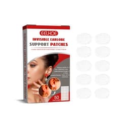 GeRRiT Invisible Earlobe Support Patch，Earring Support Patches，lobe wonder earring support patches, ear hole repair without surgery, lobe miracle earring support, Ear care solution, White