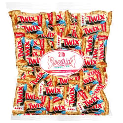 SWEETSIDE CANDY CO. Twix Fun Size Candy Bars Left and Right, 2lb Pack of Bulk Chocolate Candy Individually Wrapped, Ideal Caramel Chocolate for Sharing with Friends, Perfect Twix Mini Candy Bars for Parties and Events
