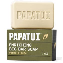Papatui by Dwayne Johnson Enriching Bar Soap for Men | Hydrating Daily cleanerser | Moisturizes with Mango Butter and Avocado Oil | Vanilla Shea | 7oz