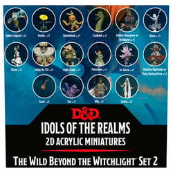 WizKids D&D Idols of The Realms: The Wild Beyond The Witchlight : 2D Set 2 - 20pc Dungeons & Dragons 2D Acrylic Miniatures - RPG