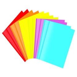 JISUSU Heavy Duty Plastic Folders with Pockets and Prongs-12Pack，2 Pocket Plastic Folder with Brads, 6 Assorted Colors 3 Prong Pocket Folders with Business Card Slot, Perfect for School, Home, Office
