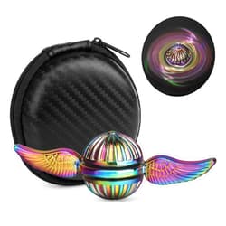 Amarlozn Fidget Hand Spinner for Kids Adults, Sensory Magic Orb Toy for Fans of The Magical World, Finger Easter Gifts for Stress Relief Anti Anxiety (Rainbow)