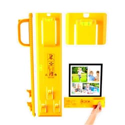 Stalishare Picture Hanging Tool, Goodsnova Picture Hanging Kit with Level for Easy Making Position, Perfect Wall Picture Hanger for Frame/ Art/ Painting/ Photo (Yellow)
