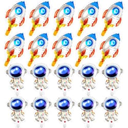 LNQ LUNIQI 20Pcs Astronaut Aluminum Foil Balloons Outer Space Balloons Decoration for Outer Space Theme Party Kids Birthday Party Supplies Baby Shower