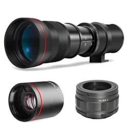 BM Premium High-Power 420-1600mm f/8 Manual Telephoto Lens for Nikon Z5, Z6, Z6 II, Z7, Z7 II, Z8, Z9, Z30, Z50, Zf, Zfc Mirrorless Cameras