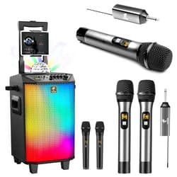 TONOR TW630 Dual Wireless Microphone, TW620 Single Wireless Mic and K20 Karaoke Machine