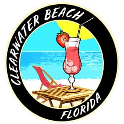 Appalachian Spirit Clearwater Beach, Florida Decorative Car Truck Window Sticker Decal Vinyl Die-Cut Badge Emblem Vacation Souvenir Travel Gear