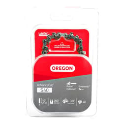 Oregon S40 AdvanceCut Chainsaw/Pole Saw Chain for 10-Inch Bar, 40 Drive Links, Low-kickback, Fits Echo, Sun Joe, Greenworks and more, Brown/a