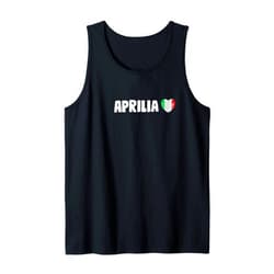 Nome della città Aprilia maglia Italia Aprilia Città Italiana Bandiera Italia Maglietta Regalo Tank Top