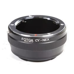 FocusFoto FOTGA Adapter Ring for Contax/Yashica C/Y CY Lens to S0NY E-Mount Mirrorless Camera NEX-5R 5T 6 NEX-7 a7 a7S a7R a7II a7SII a7RII a6500 a6300 a6000 a5100 a5000 a3500 FS700 VG30 VG900 PXW-FS7