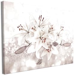 artgeist Canvas Wall Art Print Lilies Flower 35x24 in - 1pcs Home Decor Framed Stretched Picture Photo Painting Artwork Image Nature Botanical Plant b-C-10285-b-a