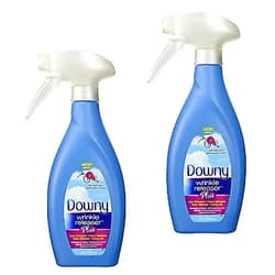 Downy New Trigger Spray Bottle, Wrinkle Remover + Odor Eliminator + Fabric Refresher + Static Remover + Ironing Aid, with New and Improved Sprayer for More Even Mist. (Light Fresh) (Pack of 2) Light Fresh (Pack of 2)