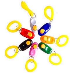 SunGrow 7-Pack Dog Clicker for Training with Wrist Bands, 2 Inches Multicolor, Pet Cat Dog Training Clickers & Behavior Aids, Convenient and Effective Clicker Training Tools for Puppy or Cat