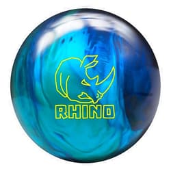 Brunswick Rhino Reactive Pre-Drilled Bowling Ball, Cobalt/Aqua/Teal, 14