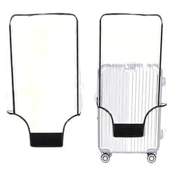 TEYUN Clear PVC Suitcase Cover Protectors, Protective Luggage Cover for Travel (22 inch)