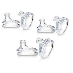 Nuby (3 Packs) 6 Count Super Spout No Spill Replacement Spouts, Clear