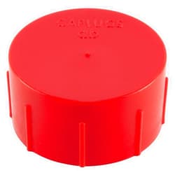 Caplugs CD-4 CD Series – Threaded Plastic Cap for Flared JIC Fittings, 1000 Pack, Red LD-PE, to Fit Thread Size 7/16