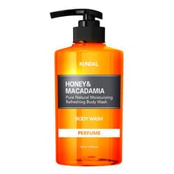 KUNDAL Nature Honey & Macadamia Natural Moisturizing Body Wash Deep Nourishment, Natural Extracts Blend, 10,000 ppm Honey, Safe for All Ages, Soft & Smooth Skin 16.9 fl oz (Pack of 1) (Cherry Blossom)