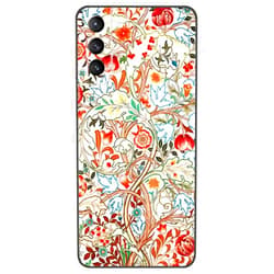 Berkin Arts Compatible with Samsung Galaxy S21 /S30 G991 5G Case Art Silicone Case Pink Intricate Ornamental Flourishes (Acanthus by William Morris)