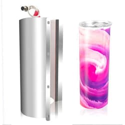 SNOWAQUA 30oz Tumbler Heat Press Attachment for Heat Press Machine Transfer Sublimation, 110V Sublimation Cup Heating Transfer Attachment for DIY Mug Printing (Male Plug)