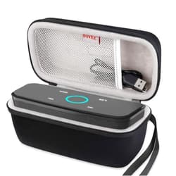 BOVKE Case for Doss SoundBox Touch Wireless Bluetooth Portable Speaker with HD Sound and Bass Protective Hard EVA Travel Shockproof Carrying Case Cover Storage Pouch Bag, Black