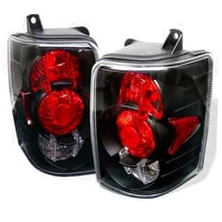 Xtune Aftermarket Replacement Euro Style Tail Light for Jeep Grand Cherokee 93-98 - Black Clear