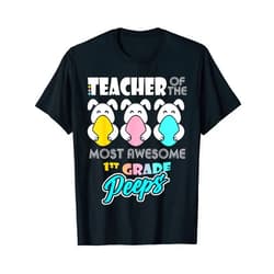 Teacher Of The Most Awesome Bunnies Teacher Of The Most Awesome 1st Grade Bunnies Easter Lovers T-Shirt