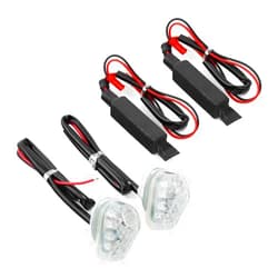 KAFARE Motorcycle turn lights Turn Signal Light Indicator For YAMAHA YZF R7 2021 2022 YZFR7 YZF-R7 Motorcycle Accessories Mini Flashing Lamp Side Lights (Color : 2)