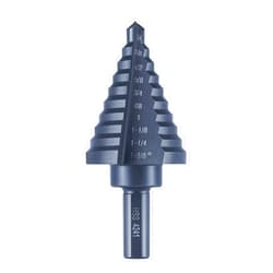 Anfrere 10 Sizes Step Drill Bit for Metal Sheet, 1/4 to 1-3/8 Inches High Speed Steel Drill Cone Bits for Hole Drilling Cutting, HSS Multi Size Hole Stepped Up Unibit